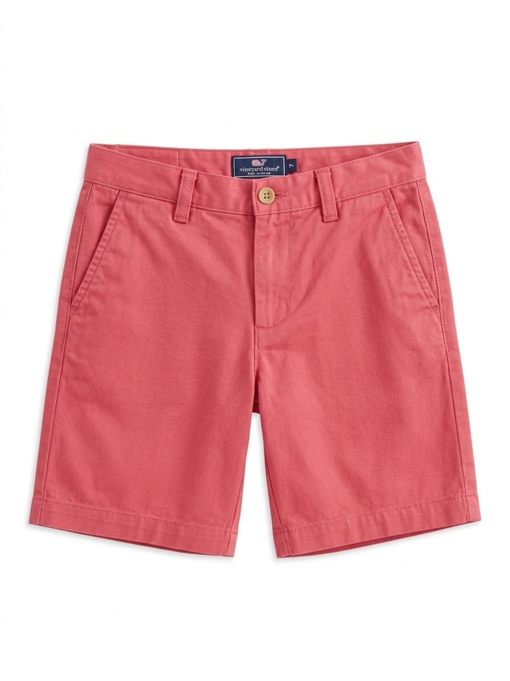 Vineyard Vines Boys Sz 7 Muted Nantucket Red Breaker Chino Shorts Cotton Twill